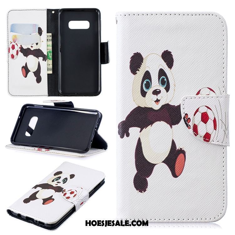 Samsung Galaxy S10 Hoesje Trend Leren Etui Hoes Folio Zwart Online