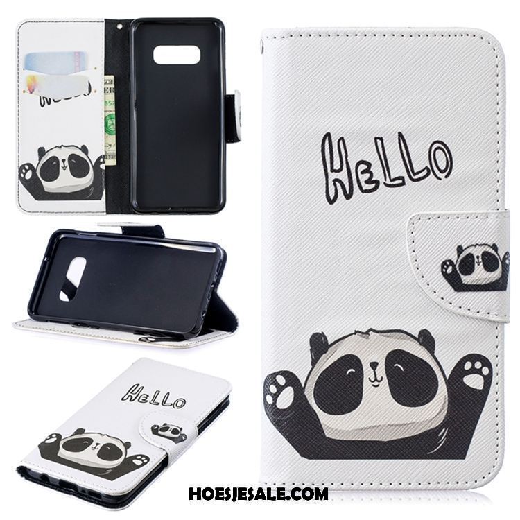 Samsung Galaxy S10 Hoesje Trend Leren Etui Hoes Folio Zwart Online