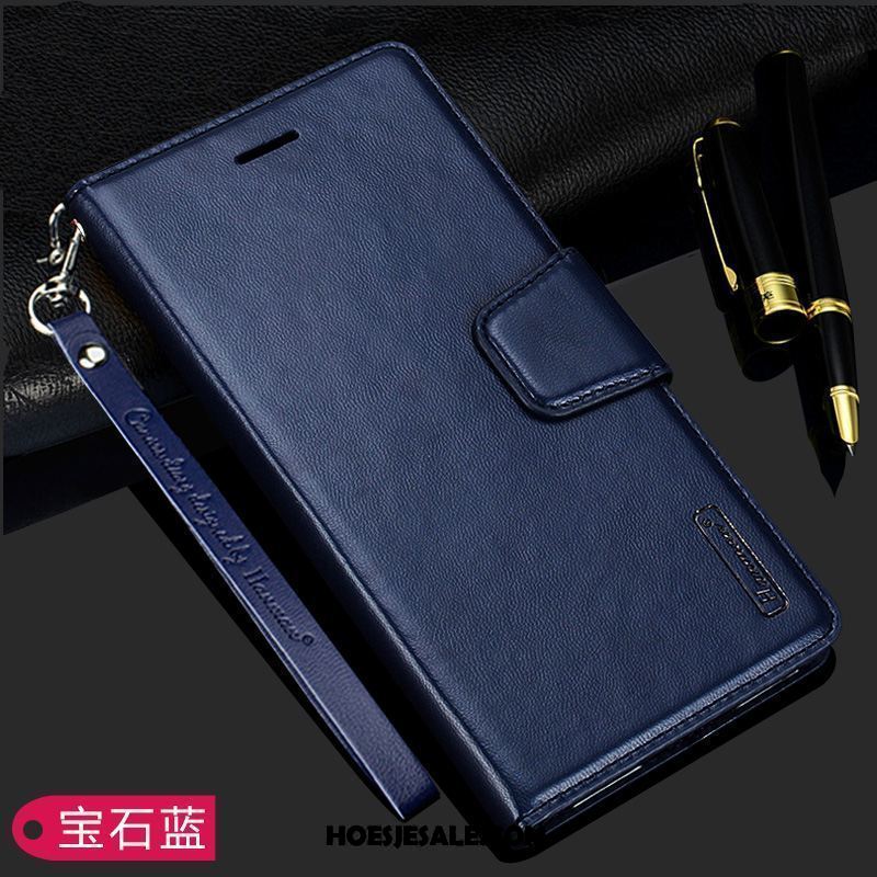 Samsung Galaxy S10+ Hoesje Trendy Merk Leren Etui Blauw Hoes Mobiele Telefoon Kopen