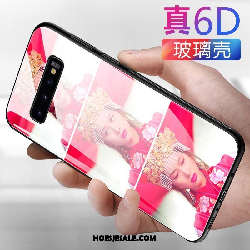 Samsung Galaxy S10+ Hoesje Zwart Zacht Glas Mobiele Telefoon Trendy Merk Kopen