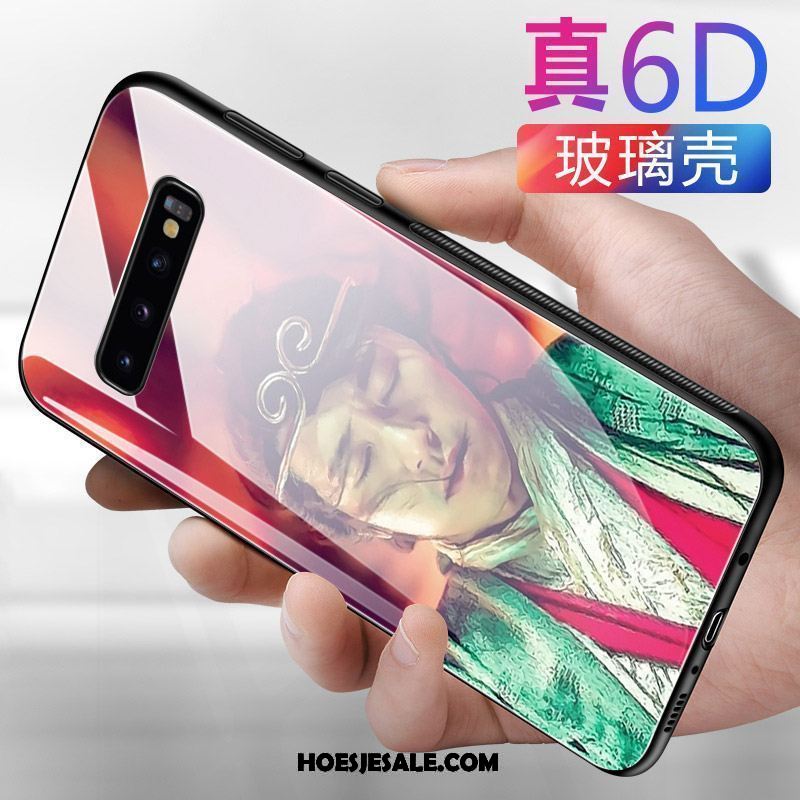 Samsung Galaxy S10+ Hoesje Zwart Zacht Glas Mobiele Telefoon Trendy Merk Kopen