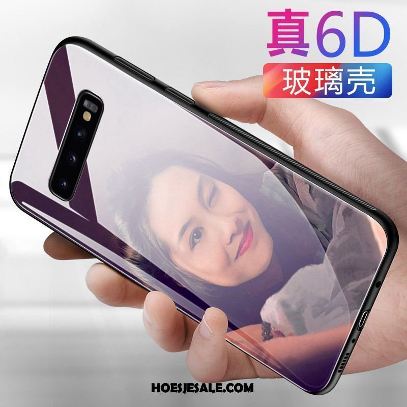 Samsung Galaxy S10+ Hoesje Zwart Zacht Glas Mobiele Telefoon Trendy Merk Kopen