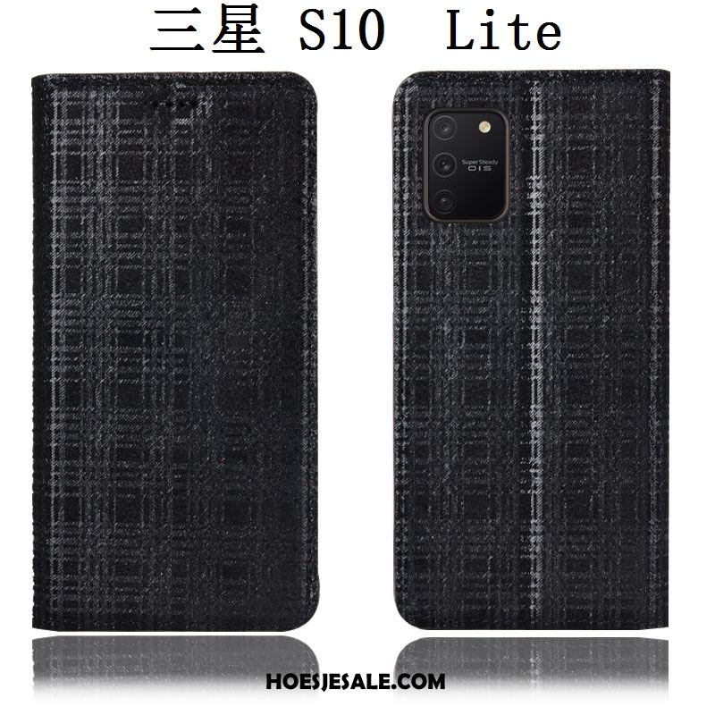 Samsung Galaxy S10 Lite Hoesje All Inclusive Folio Hoes Wijnrood Fluweel Sale