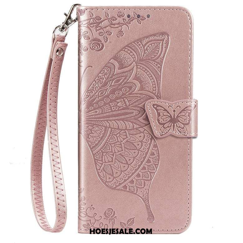 Samsung Galaxy S10 Lite Hoesje Leren Etui Mobiele Telefoon Rose Goud Zacht Anti-fall Winkel