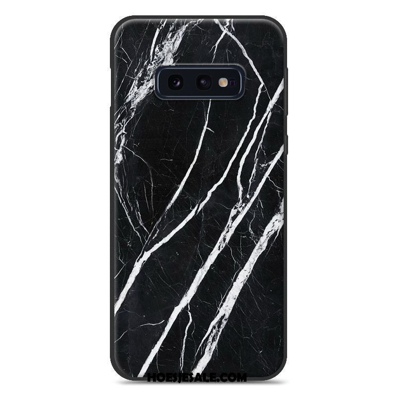 Samsung Galaxy S10e Hoesje Anti-fall Houtnerf Blauw Trend Mobiele Telefoon Kopen