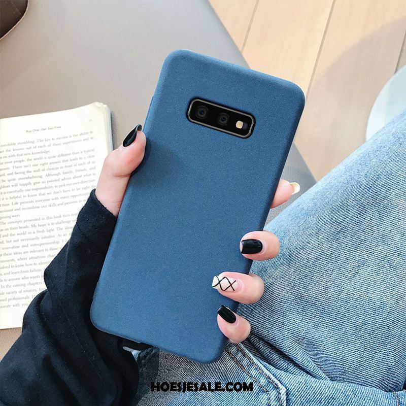 Samsung Galaxy S10e Hoesje Blauw Ster Mobiele Telefoon Schrobben Siliconen Sale