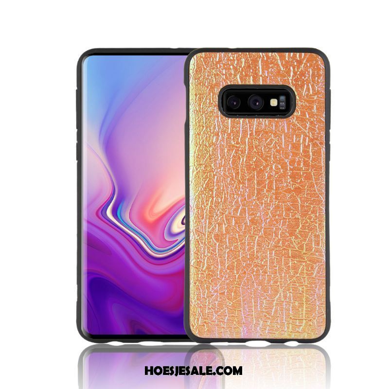 Samsung Galaxy S10e Hoesje Geel Bescherming All Inclusive Scheppend Mobiele Telefoon Sale