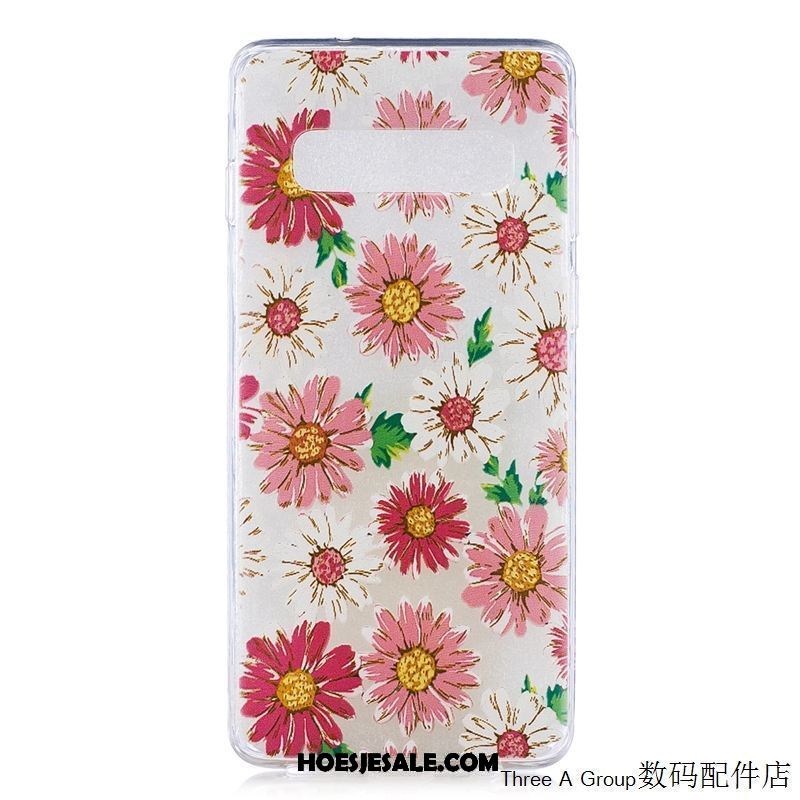 Samsung Galaxy S10e Hoesje Groen Spotprent Bescherming Hoes Anti-fall Goedkoop