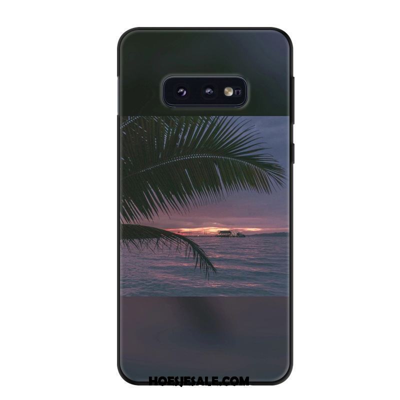 Samsung Galaxy S10e Hoesje Groen Zacht Hoes Ster Mobiele Telefoon Goedkoop