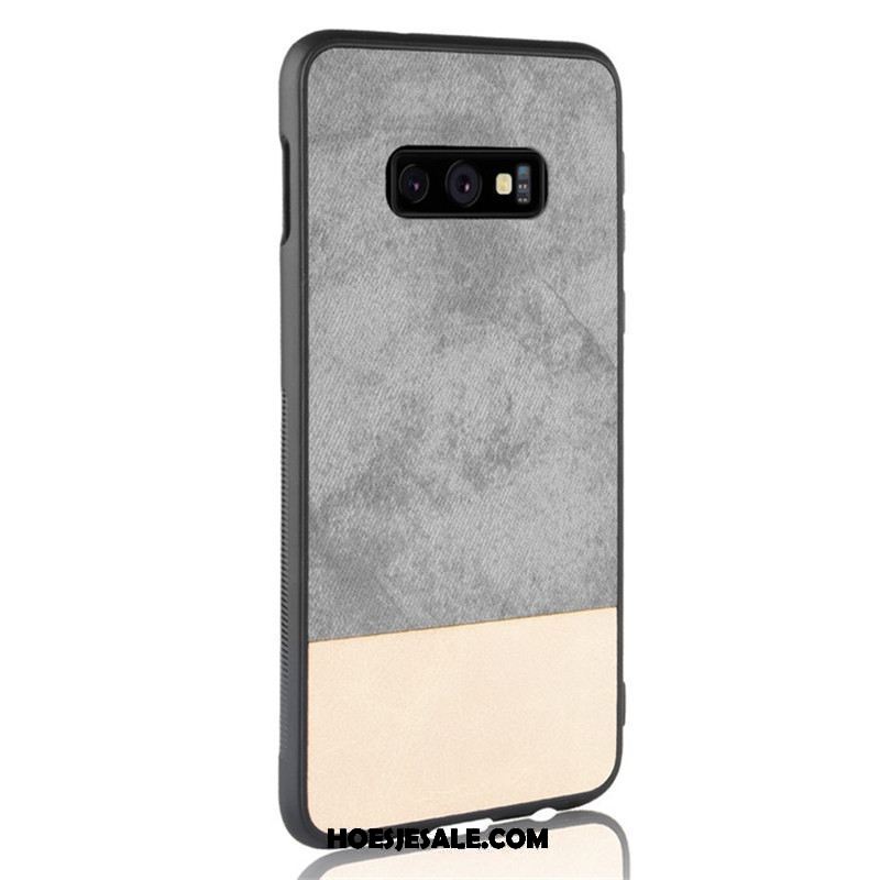 Samsung Galaxy S10e Hoesje Hoes Denim Mobiele Telefoon Gemengde Kleuren All Inclusive Winkel