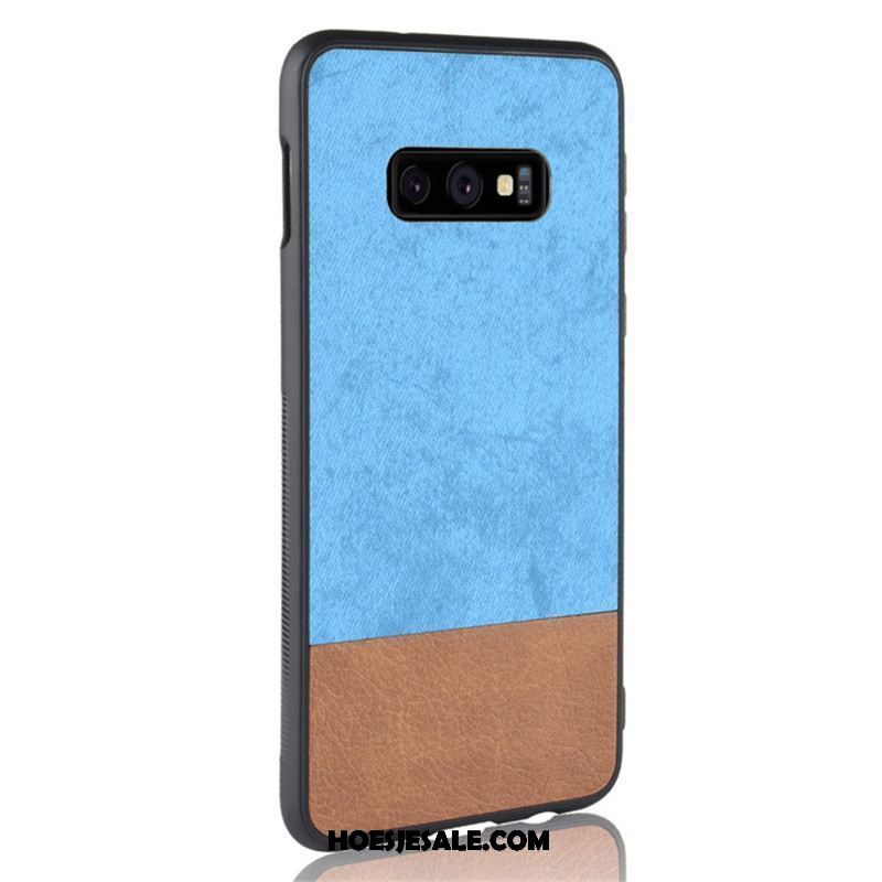 Samsung Galaxy S10e Hoesje Hoes Denim Mobiele Telefoon Gemengde Kleuren All Inclusive Winkel