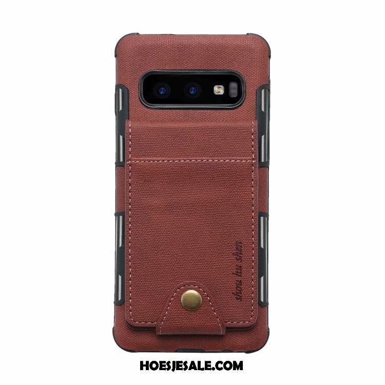 Samsung Galaxy S10e Hoesje Kaart Tas Leren Etui Rood Scheppend Mobiele Telefoon Aanbiedingen