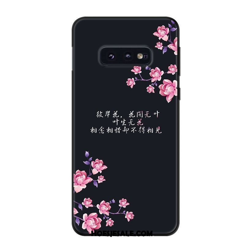 Samsung Galaxy S10e Hoesje Spotprent Geel Kunst Hoes Bescherming Sale