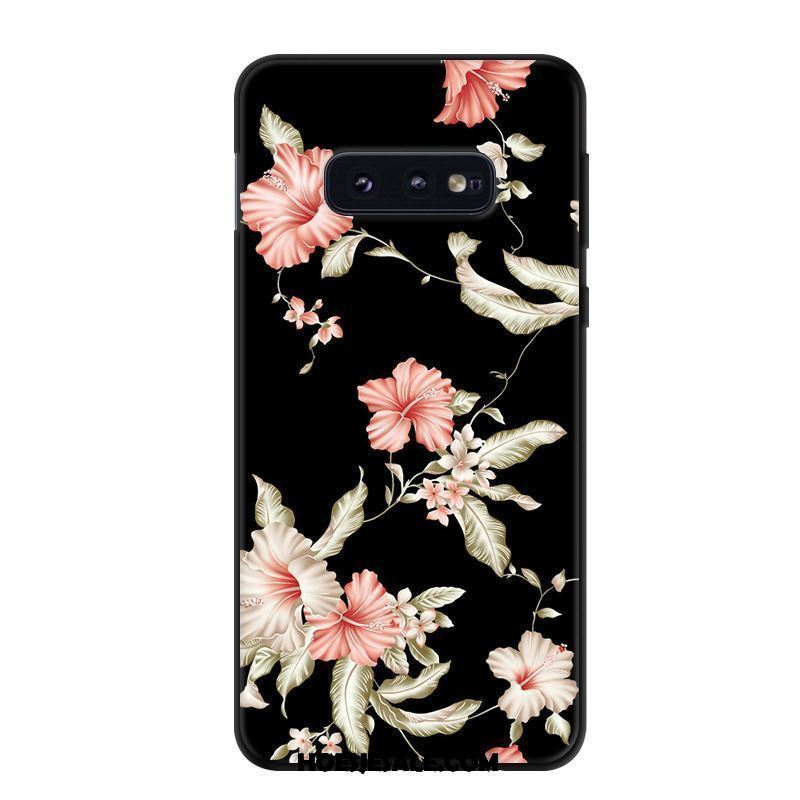 Samsung Galaxy S10e Hoesje Spotprent Geel Kunst Hoes Bescherming Sale