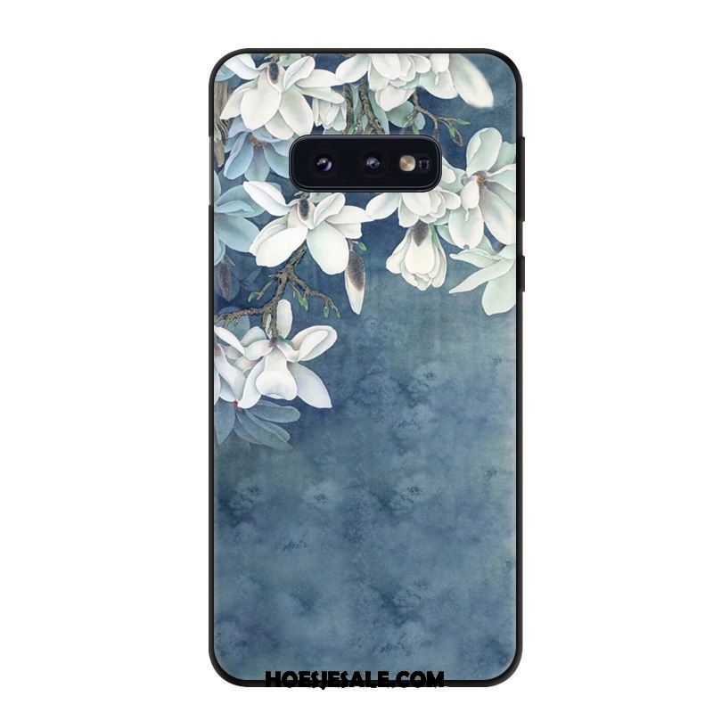 Samsung Galaxy S10e Hoesje Spotprent Geel Kunst Hoes Bescherming Sale