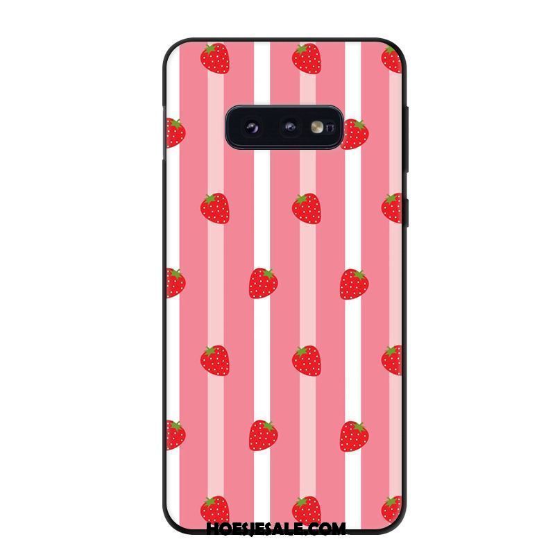 Samsung Galaxy S10e Hoesje Spotprent Geel Kunst Hoes Bescherming Sale