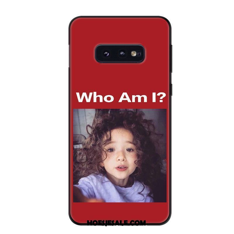 Samsung Galaxy S10e Hoesje Spotprent Geel Kunst Hoes Bescherming Sale