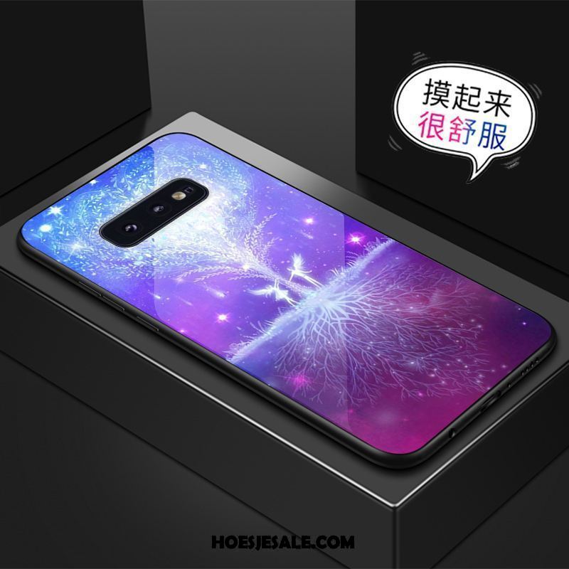 Samsung Galaxy S10e Hoesje Ster Mobiele Telefoon Glas Groen Scheppend Kopen