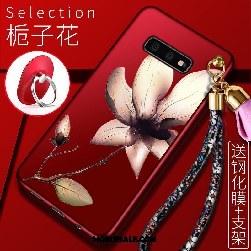 Samsung Galaxy S10e Hoesje Ster Rood Hoes Zacht Mobiele Telefoon Sale