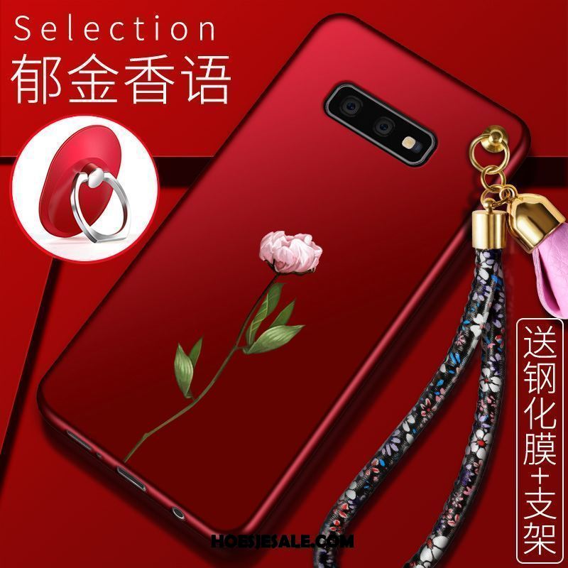 Samsung Galaxy S10e Hoesje Ster Rood Hoes Zacht Mobiele Telefoon Sale