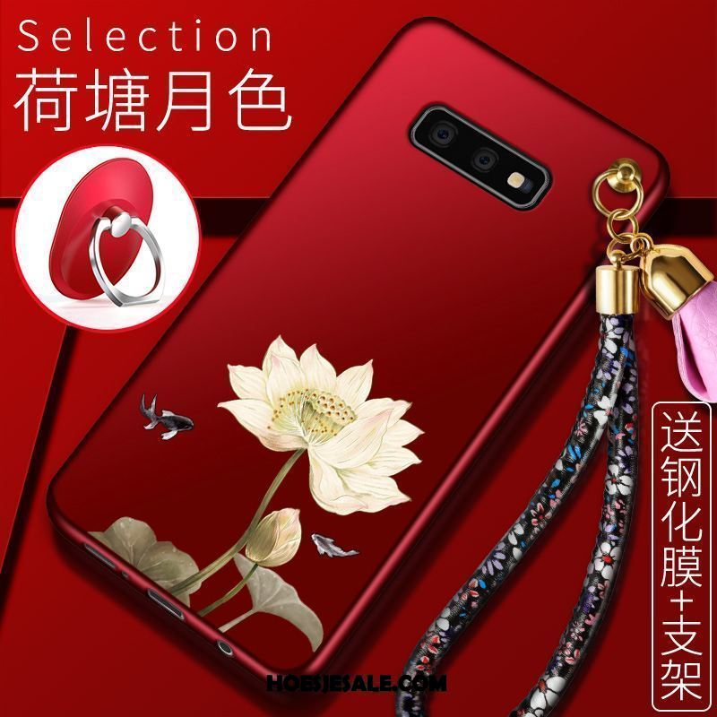 Samsung Galaxy S10e Hoesje Ster Rood Hoes Zacht Mobiele Telefoon Sale