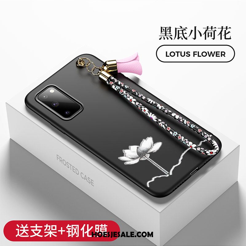 Samsung Galaxy S20 Hoesje Bloemen Persoonlijk Mobiele Telefoon Geschilderd Trendy Merk Goedkoop
