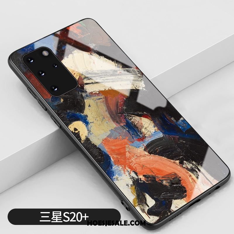 Samsung Galaxy S20+ Hoesje Eenvoudige Persoonlijk Glas Graffiti Bescherming Goedkoop