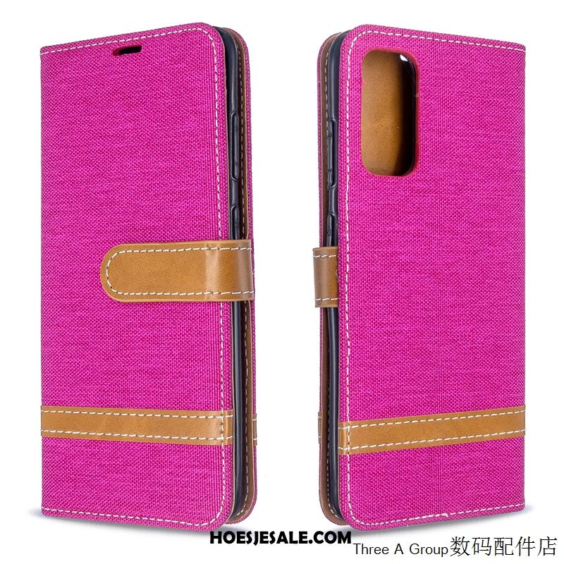 Samsung Galaxy S20+ Hoesje Hoes Doek Anti-fall Folio Persoonlijk Sale