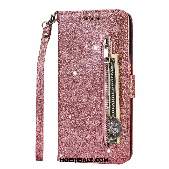 Samsung Galaxy S20+ Hoesje Hoes Roze Leren Etui Tas Mobiele Telefoon Online