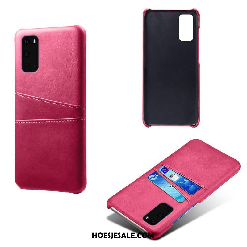 Samsung Galaxy S20 Hoesje Kaart Ster Bescherming Rood Hoes Online