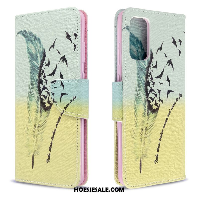 Samsung Galaxy S20 Hoesje Leren Etui Wit Folio Ster Mobiele Telefoon Sale