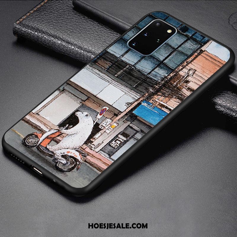 Samsung Galaxy S20+ Hoesje Zacht All Inclusive Eenvoudige Groen Hoes Online