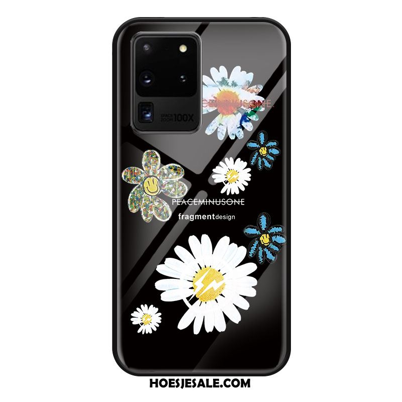 Samsung Galaxy S20 Ultra Hoesje Zwart Trendy Merk Glas Mobiele Telefoon Bescherming Sale