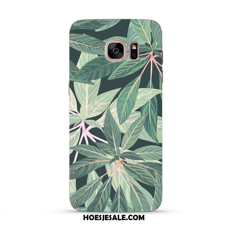 Samsung Galaxy S6 Edge Hoesje Groen Zacht Eenvoudige Kunst Mobiele Telefoon Goedkoop