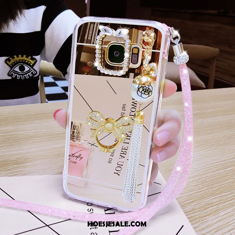 Samsung Galaxy S6 Edge Hoesje Met Strass Klittenband Hanger Ring Mobiele Telefoon Kopen