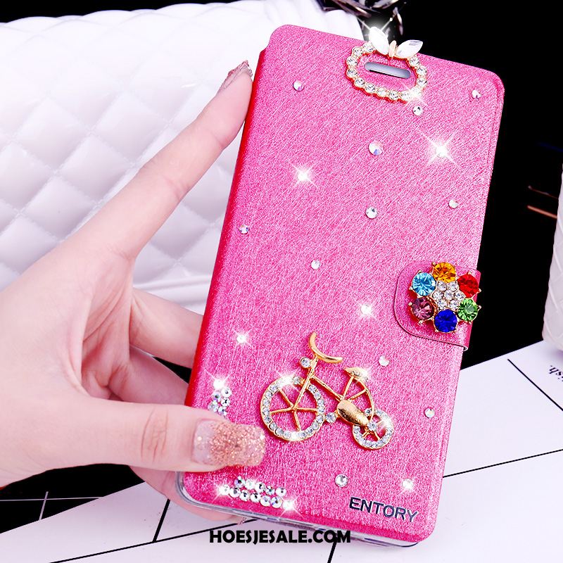 Samsung Galaxy S6 Edge Hoesje Roze Folio Ster Mobiele Telefoon Strass Kopen