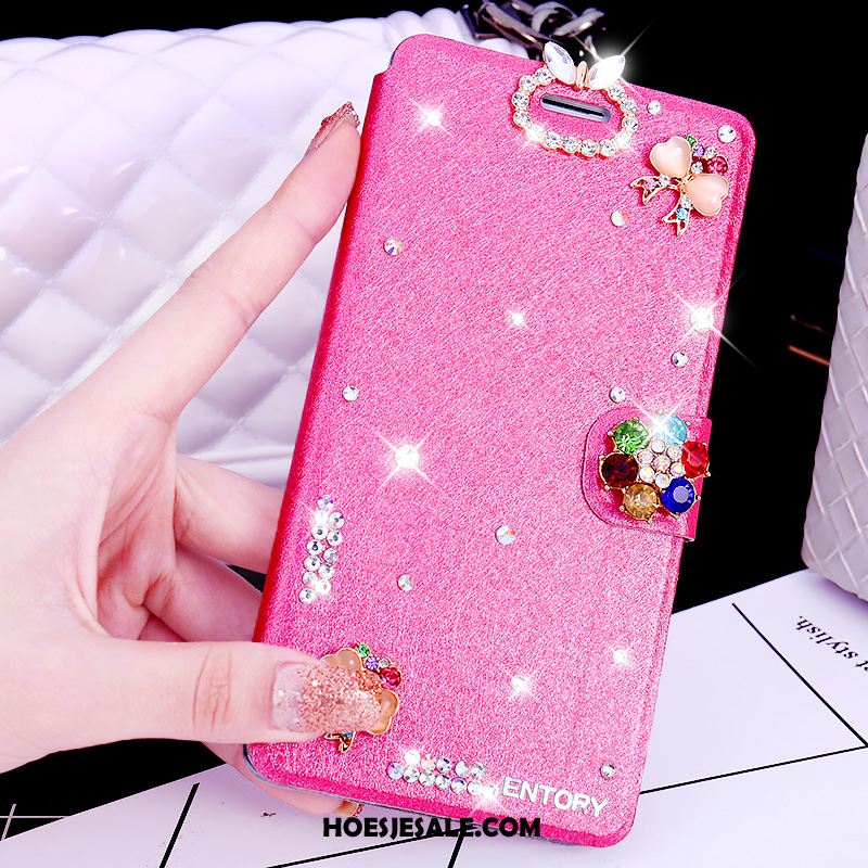 Samsung Galaxy S6 Edge Hoesje Roze Folio Ster Mobiele Telefoon Strass Kopen