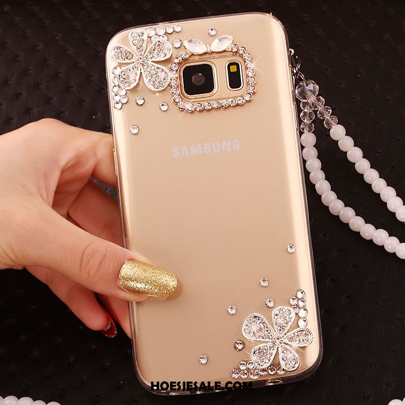 Samsung Galaxy S6 Edge Hoesje Ster Hoes Purper Mobiele Telefoon Bescherming Goedkoop