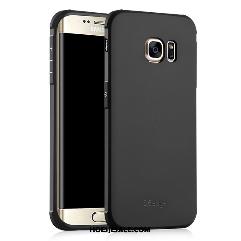 Samsung Galaxy S6 Edge Hoesje Zwart Mobiele Telefoon Siliconen Ster Schrobben Kopen