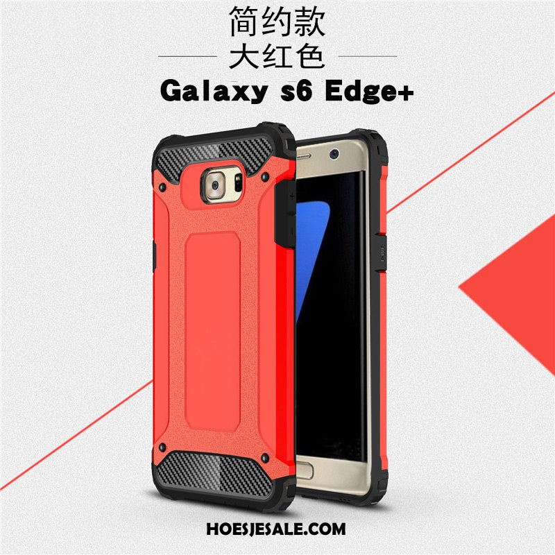 Samsung Galaxy S6 Edge Hoesje Zwart Trend Siliconen Net Red Persoonlijk Kopen