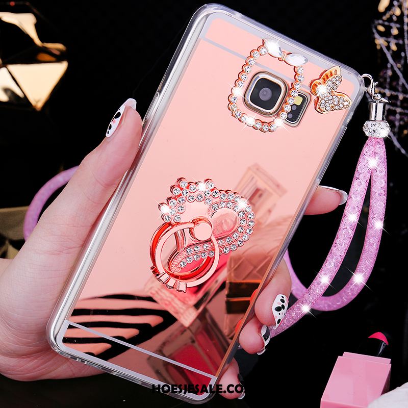 Samsung Galaxy S6 Hoesje Anti-fall Siliconen Trend Roze Bescherming Goedkoop