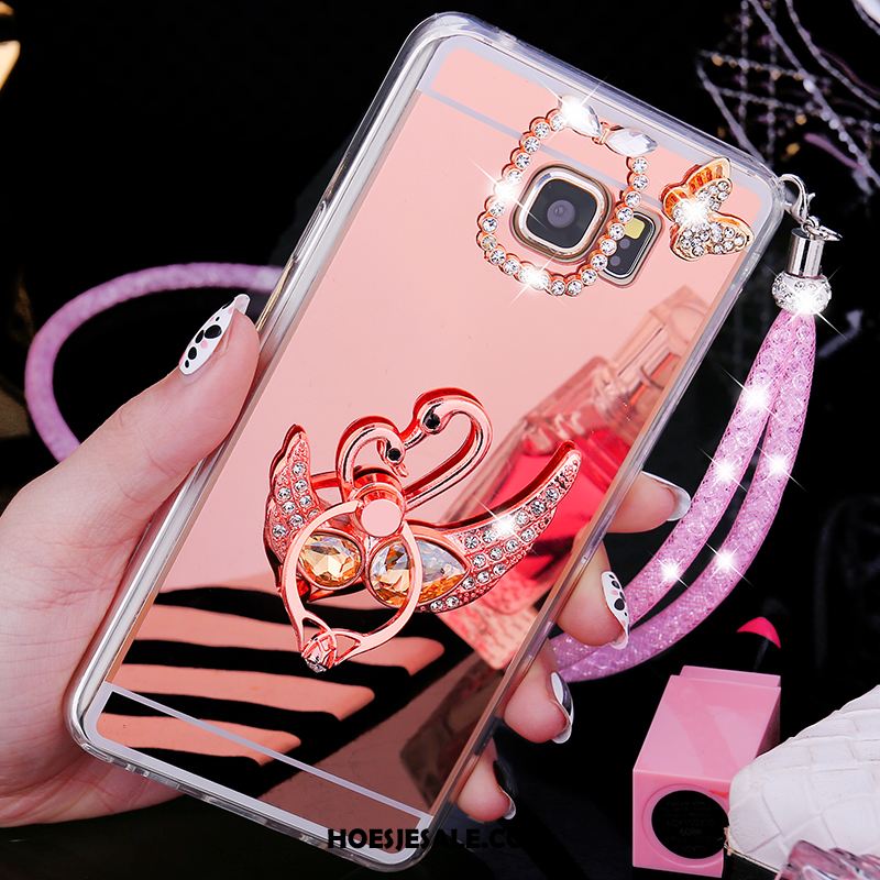 Samsung Galaxy S6 Hoesje Anti-fall Siliconen Trend Roze Bescherming Goedkoop