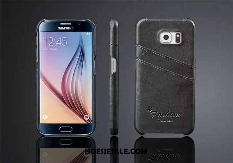 Samsung Galaxy S6 Hoesje Bescherming Mobiele Telefoon Clamshell Ster Echt Leer Sale