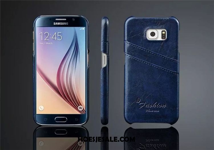 Samsung Galaxy S6 Hoesje Bescherming Mobiele Telefoon Clamshell Ster Echt Leer Sale