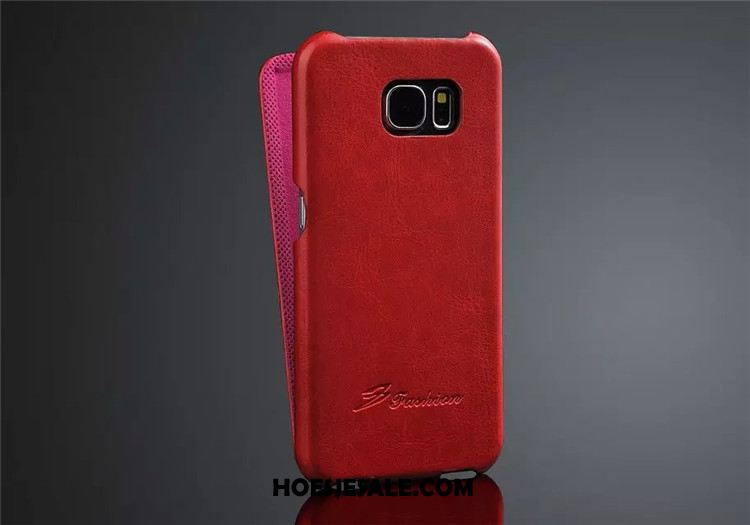 Samsung Galaxy S6 Hoesje Bescherming Mobiele Telefoon Clamshell Ster Echt Leer Sale