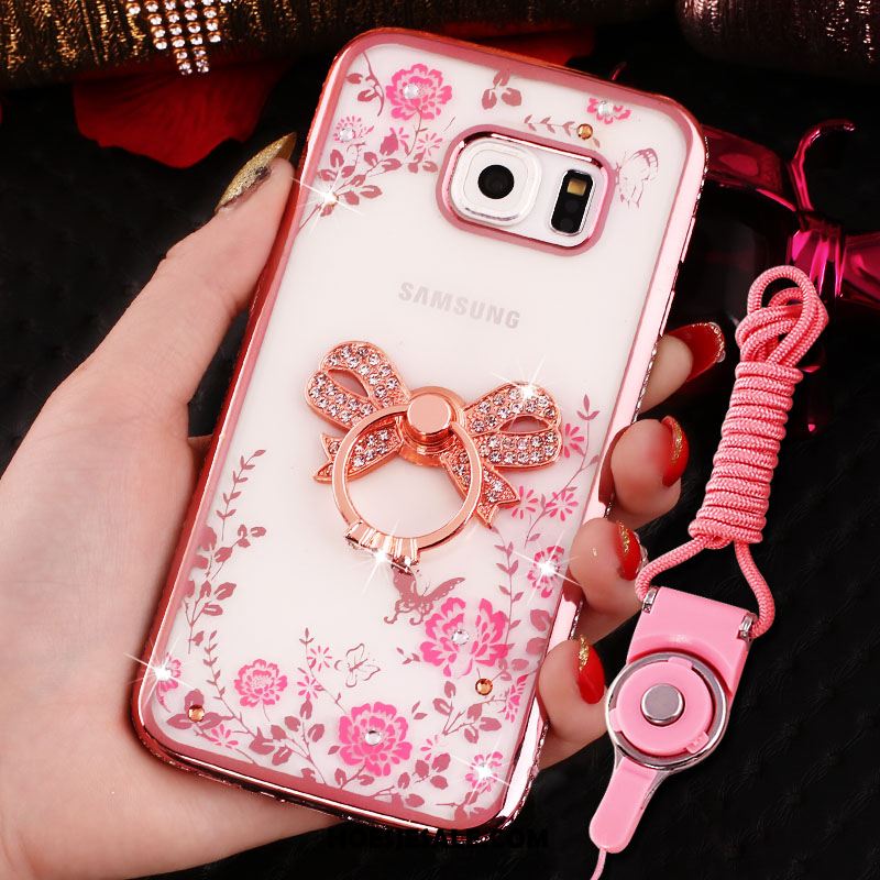 Samsung Galaxy S6 Hoesje Omlijsting Zacht Hoes Rood Ring Online