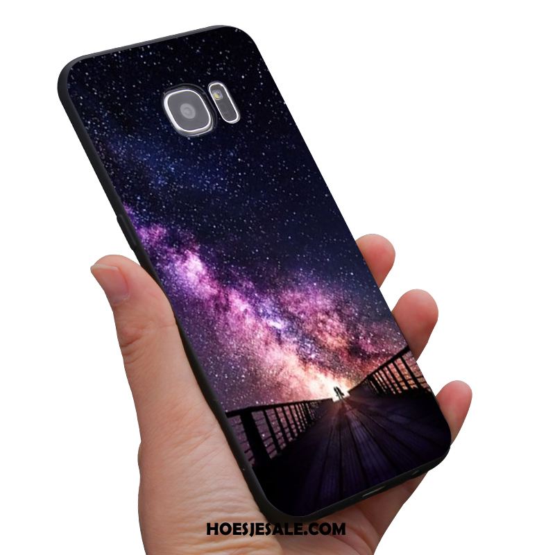 Samsung Galaxy S6 Hoesje Persoonlijk Zacht Purper Hoes Mobiele Telefoon Korting