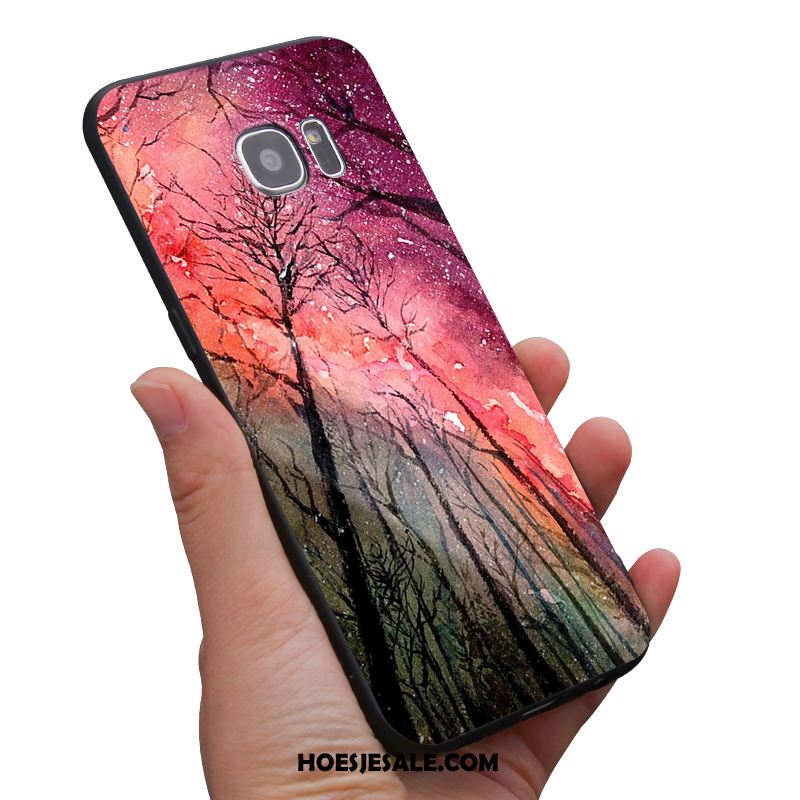 Samsung Galaxy S6 Hoesje Persoonlijk Zacht Purper Hoes Mobiele Telefoon Korting