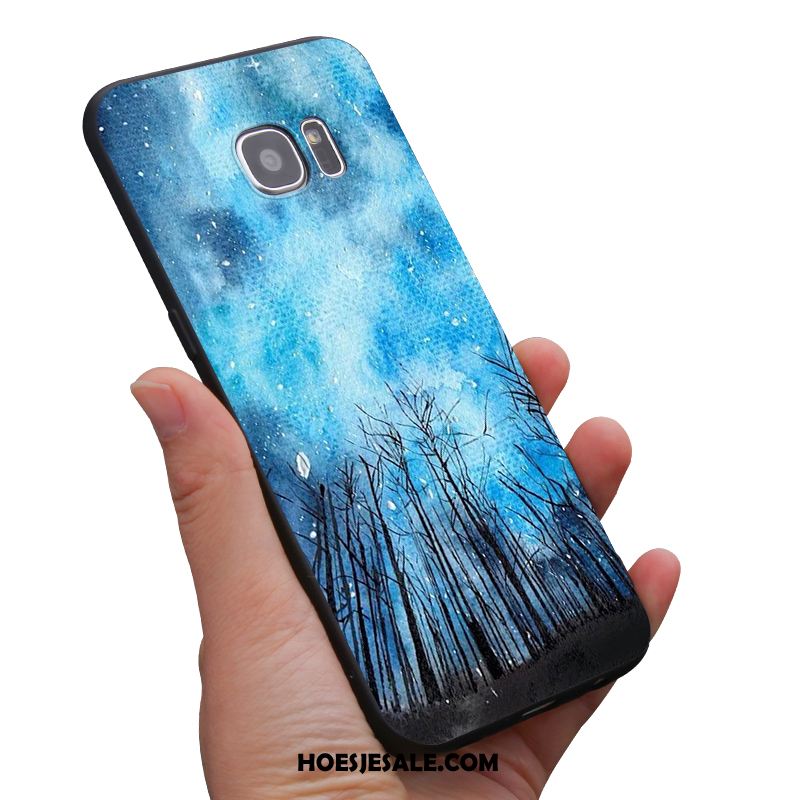 Samsung Galaxy S6 Hoesje Persoonlijk Zacht Purper Hoes Mobiele Telefoon Korting