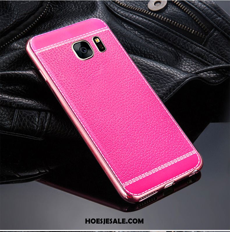 Samsung Galaxy S6 Hoesje Ster Bescherming Hoes Roze Siliconen Korting